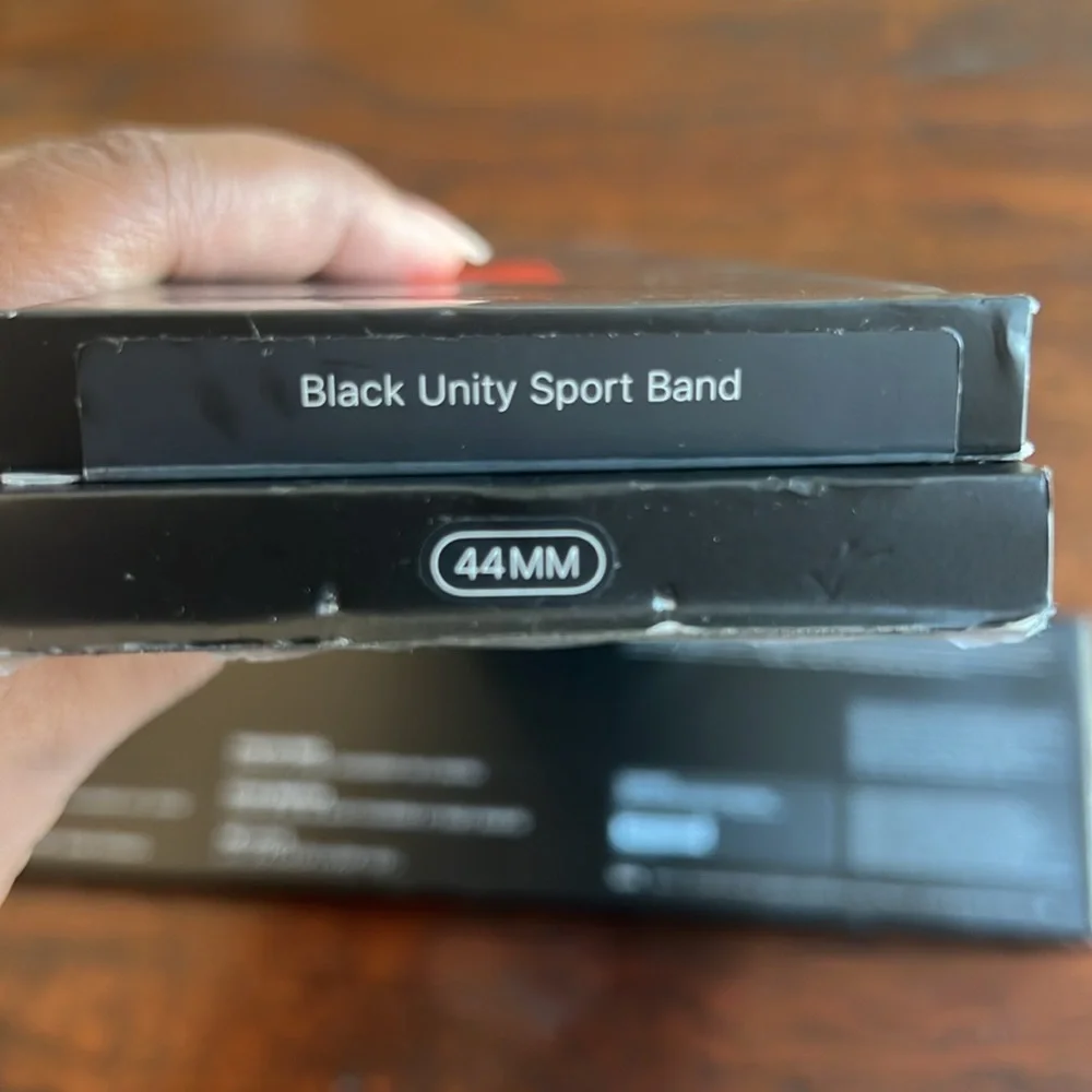 NEW! Apple Watch Series 6 black unity sport band 44mm